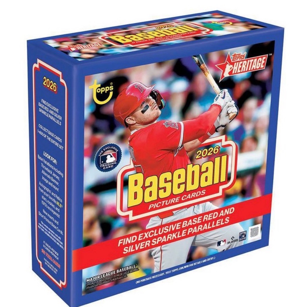 Topps 2026 heritage baseball 278 base cards plus 31 short print